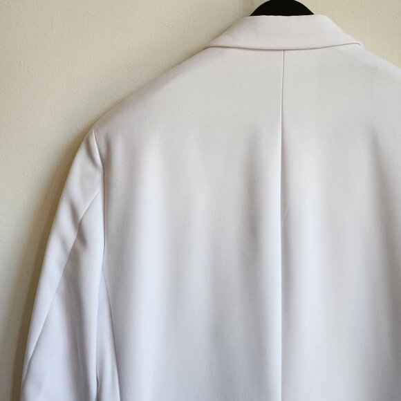 36R White Double Breasted Suit Jacket New Mens Jos A Bank Polyester Peak Lapel - Picture 15 of 17